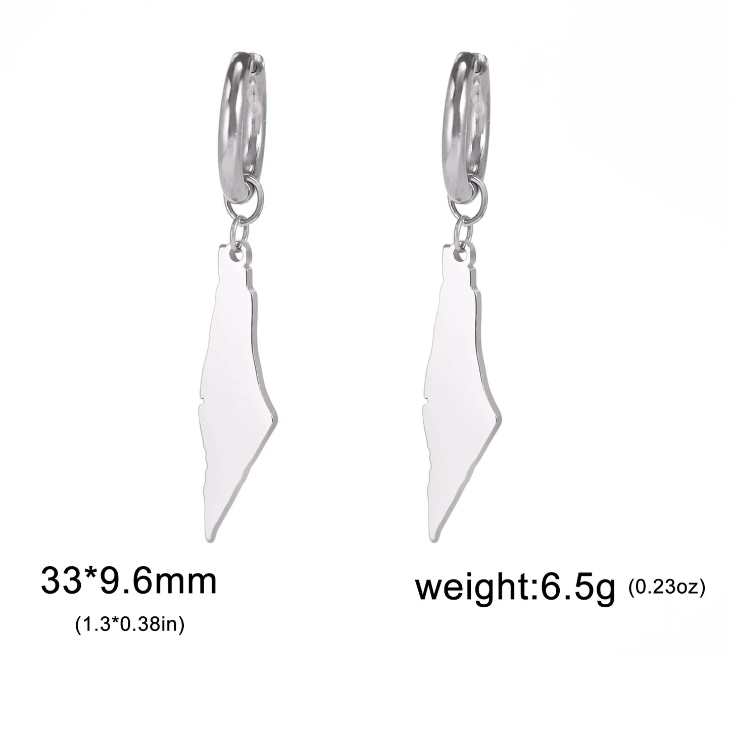 Palestine Map Earrings