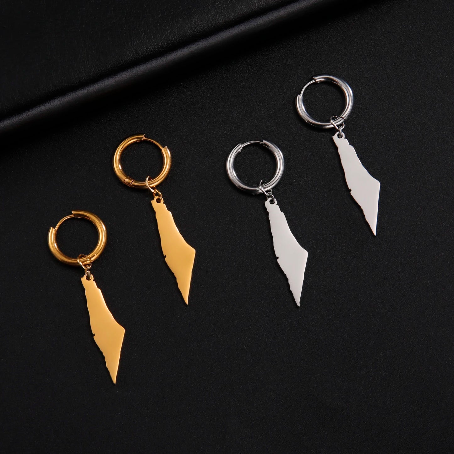  Palestine Map Earrings 