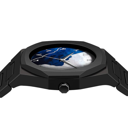 UTHAI New Trend Creative Design Arabic Numeral Quartz Watch Polycarbonate Granules Waterproof Men'S Watch