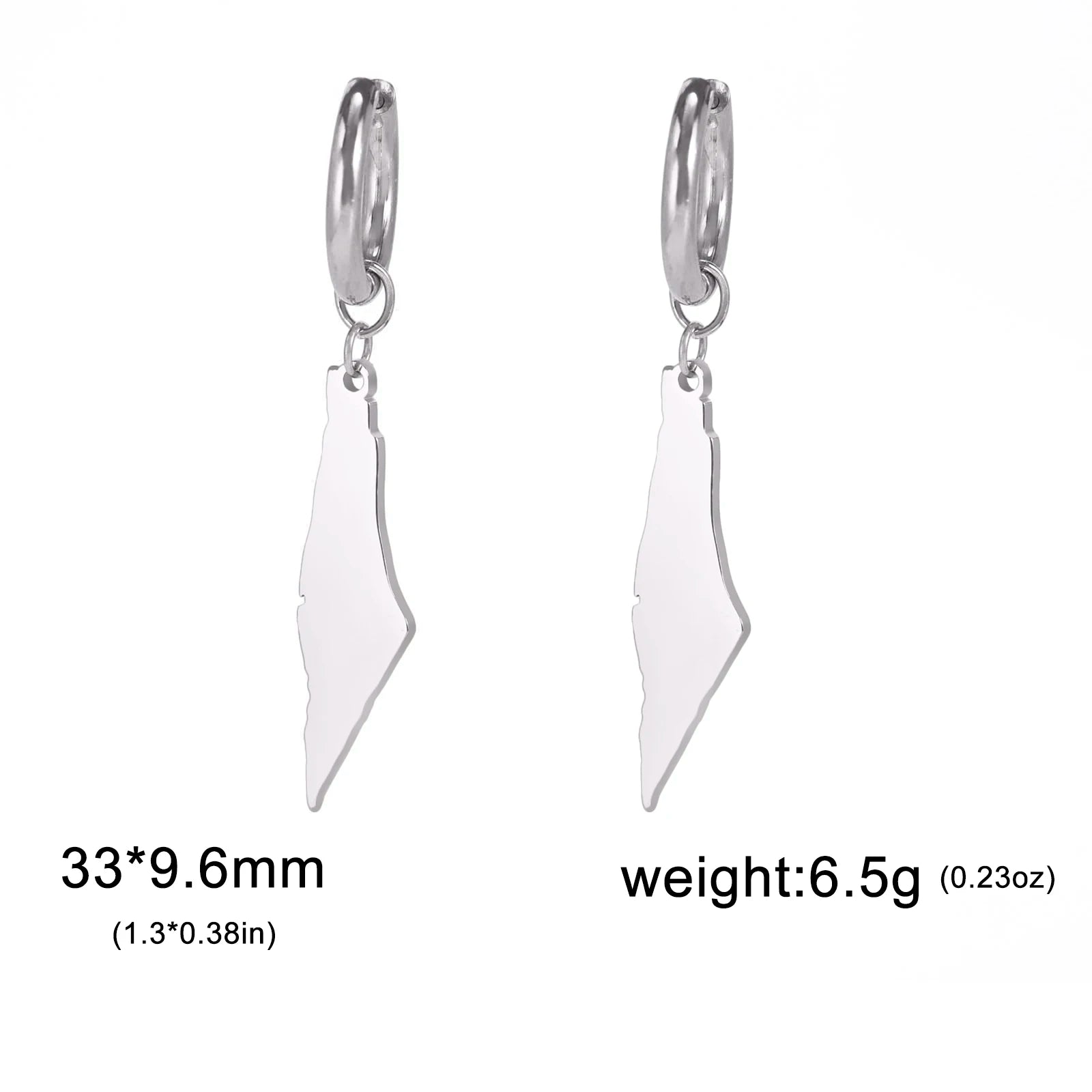 Palestine Map Earrings 
